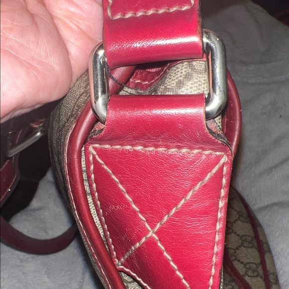 Gucci Beige and Burgundy Crossbody Bag with COA - Picture 13 of 16